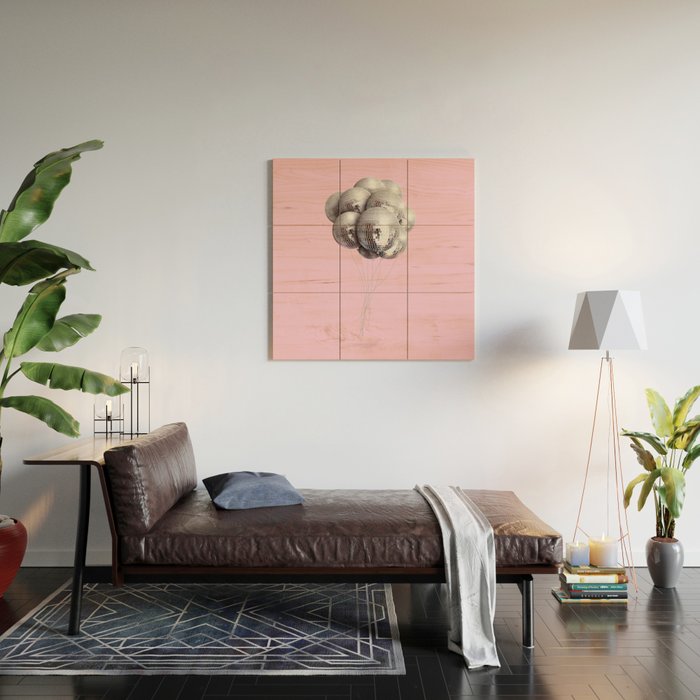 Disco Balloons Wood Wall Art Gallery Image 2