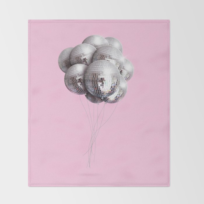 Disco Balloons Throw Blanket Gallery Image 2