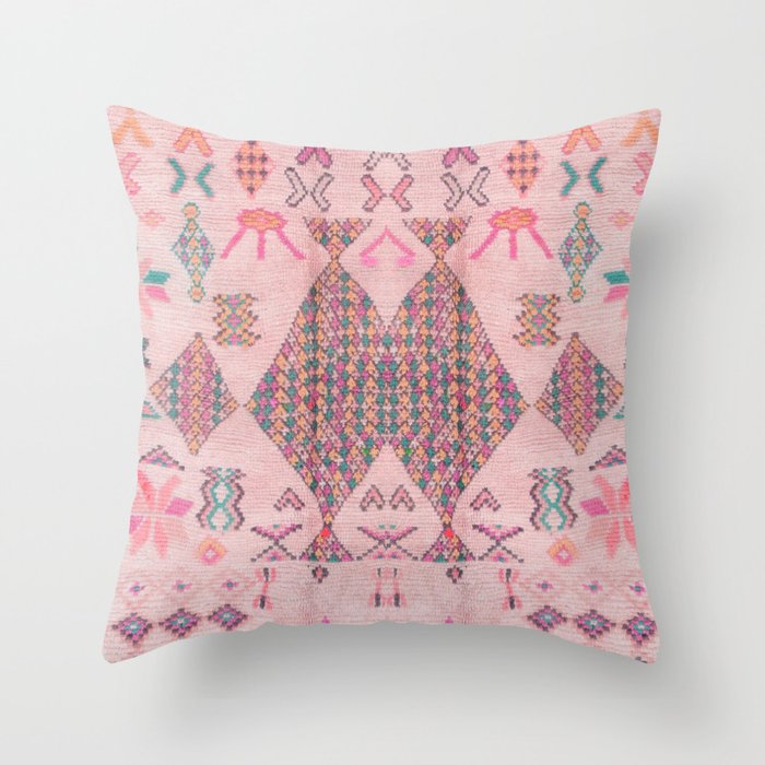 Traditional Moroccan Berber Style Design D1 Throw Pillow Gallery Image 6