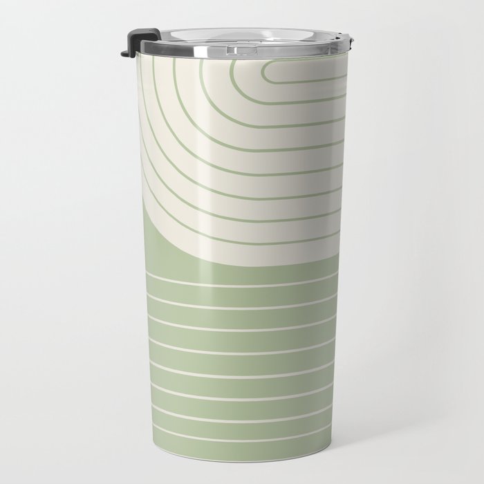 Two Tone Line Curvature XVI Travel Mug Gallery Image 3
