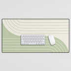 Two Tone Line Curvature XVI Desk Mat Gallery Image 1