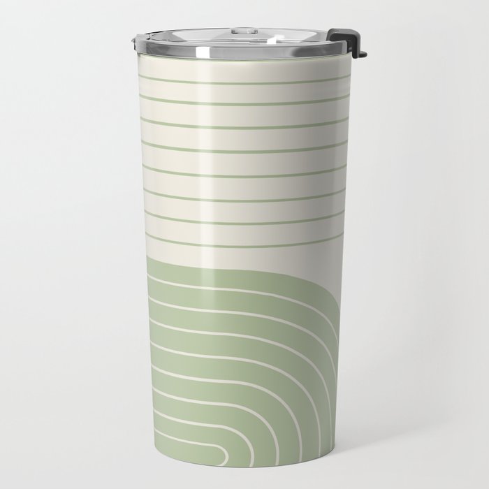 Two Tone Line Curvature XVI Travel Mug Gallery Image 2