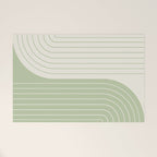 Two Tone Line Curvature XVI Welcome Mat Gallery Image 1