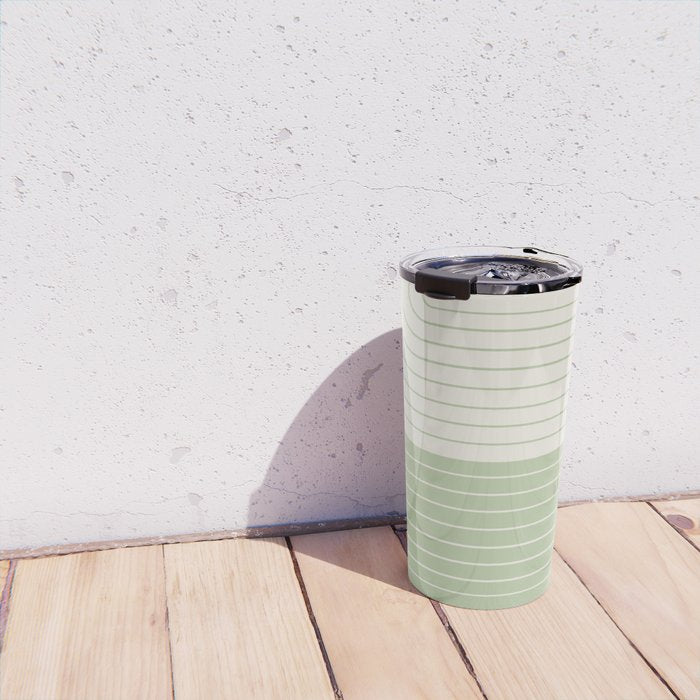 Two Tone Line Curvature XVI Travel Mug Gallery Image 4