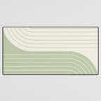 Two Tone Line Curvature XVI Desk Mat Gallery Image 3