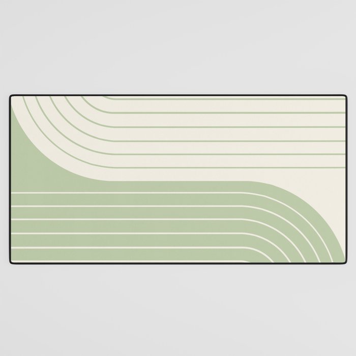 Two Tone Line Curvature XVI Desk Mat Gallery Image 3