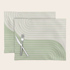Two Tone Line Curvature XVI Placemat Gallery Image 1