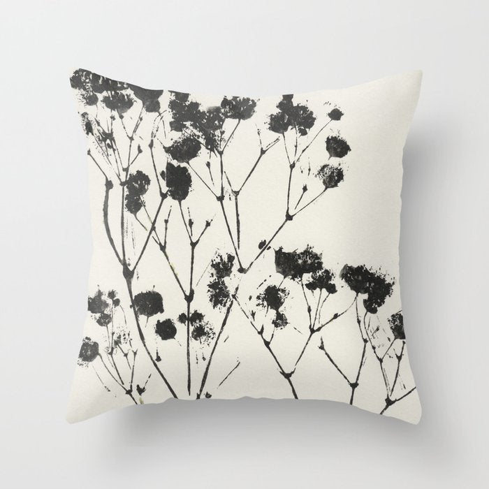 Gypsophila Portrait #2 Throw Pillow Gallery Image 6
