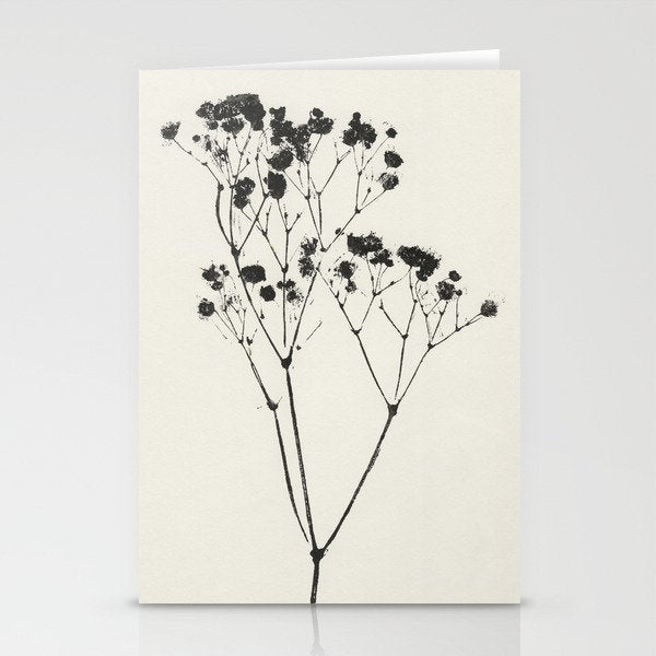 Gypsophila Portrait #2 Stationery Card Gallery Image 1