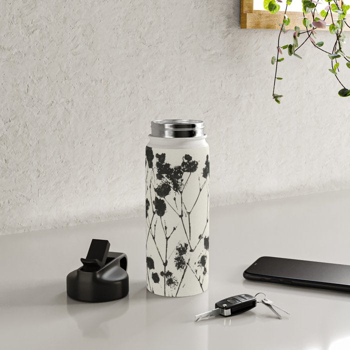 Gypsophila Portrait #2 Water Bottle Gallery Image 4