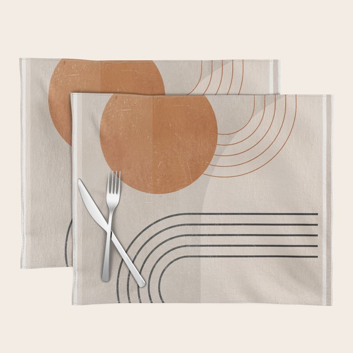 Minimal Geometric 138 Placemat Gallery Image 1