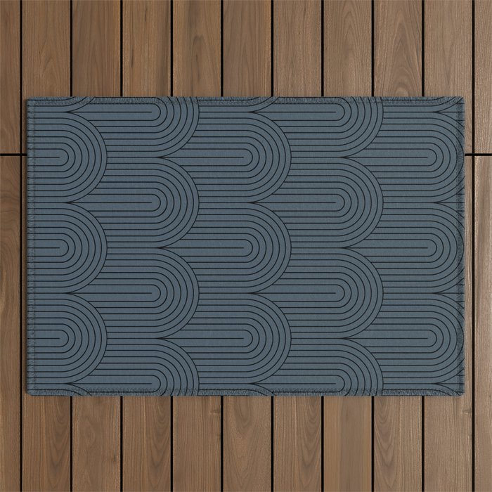 Art Deco Arch Pattern LXIII Outdoor Rug Gallery Image 1