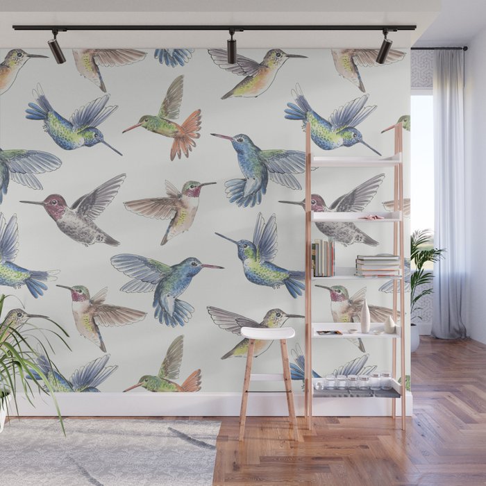 Hummingbirds Wall Mural Gallery Image 1