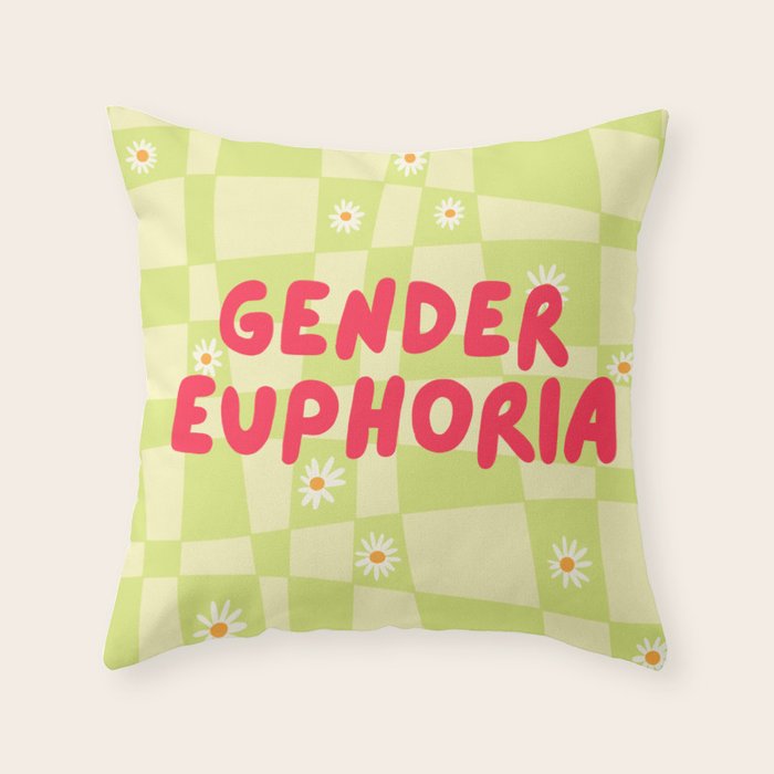 Gender Euphoria  Throw Pillow Gallery Image 1