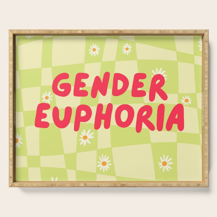 Gender Euphoria  Serving Tray Gallery Image 1