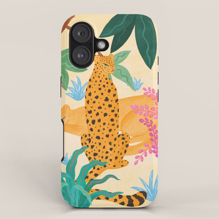 Panthers in Magical Garden iPhone Case Gallery Image 1