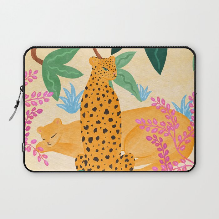 Panthers in Magical Garden Laptop Sleeve Gallery Image 1