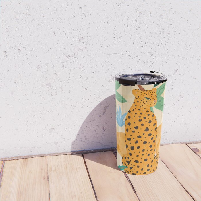 Panthers in Magical Garden Travel Mug Gallery Image 4