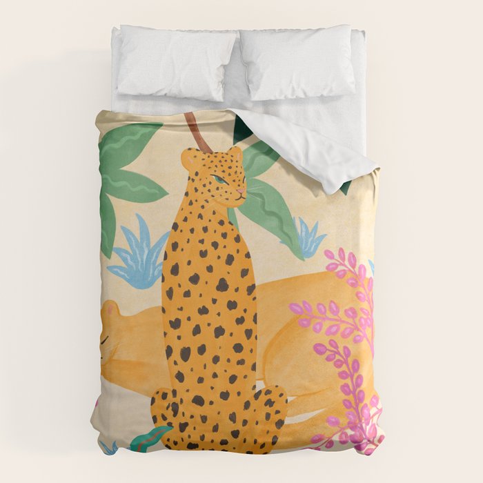 Panthers in Magical Garden Duvet Cover Gallery Image 6
