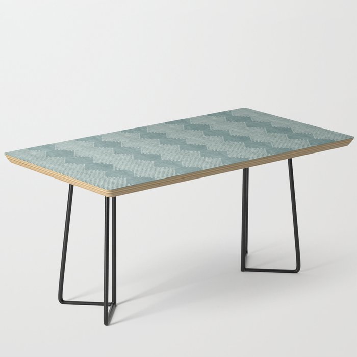mudcloth diamonds - dusty blue Coffee Table Gallery Image 1