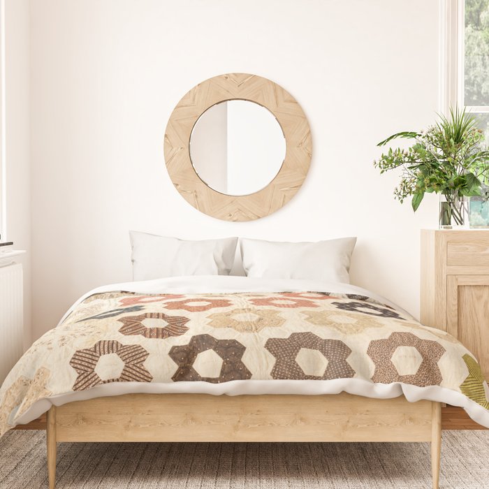 Vintage Multicolor Patchwork Quilt Duvet Cover Gallery Image 3