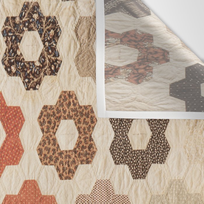 Vintage Multicolor Patchwork Quilt Wall Tapestry Gallery Image 3