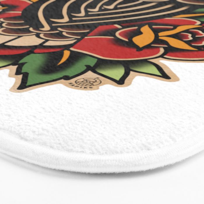 Colour Vintage Eagle Bath Mat Gallery Image 3