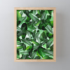Banana palm leaf tropical jungle green Mini Art Print Gallery Image 1