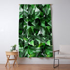 Banana palm leaf tropical jungle green Window Curtain Gallery Image 5