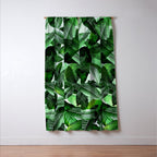 Banana palm leaf tropical jungle green Window Curtain Gallery Image 3