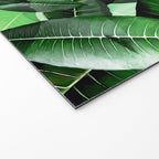 Banana palm leaf tropical jungle green Welcome Mat Gallery Image 2