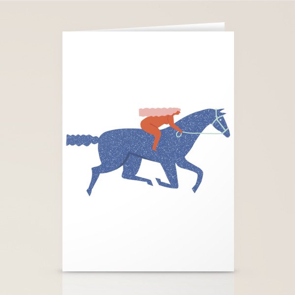 Blue horse Stationery Card Gallery Image 2