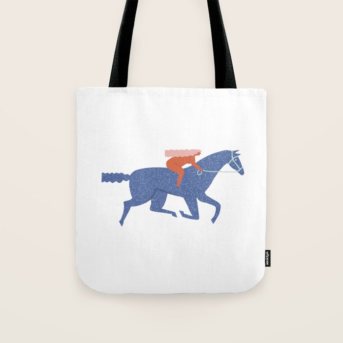 Blue horse Tote Bag Gallery Image 1