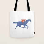 Blue horse Tote Bag Gallery Image 1