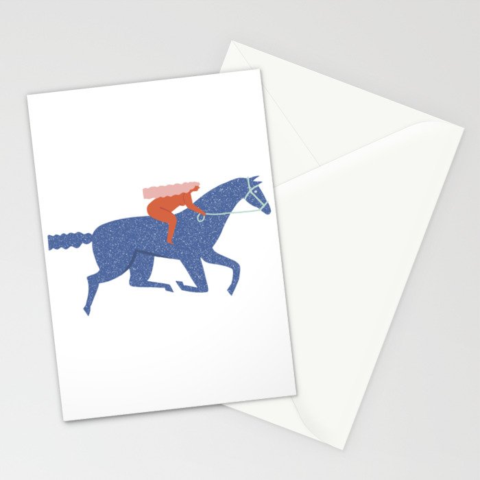 Blue horse Stationery Card Gallery Image 2