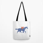 Blue horse Tote Bag Gallery Image 2