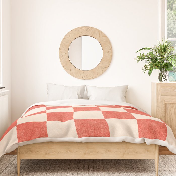 CHECKER - 001 - Cayenne Duvet Cover Gallery Image 3