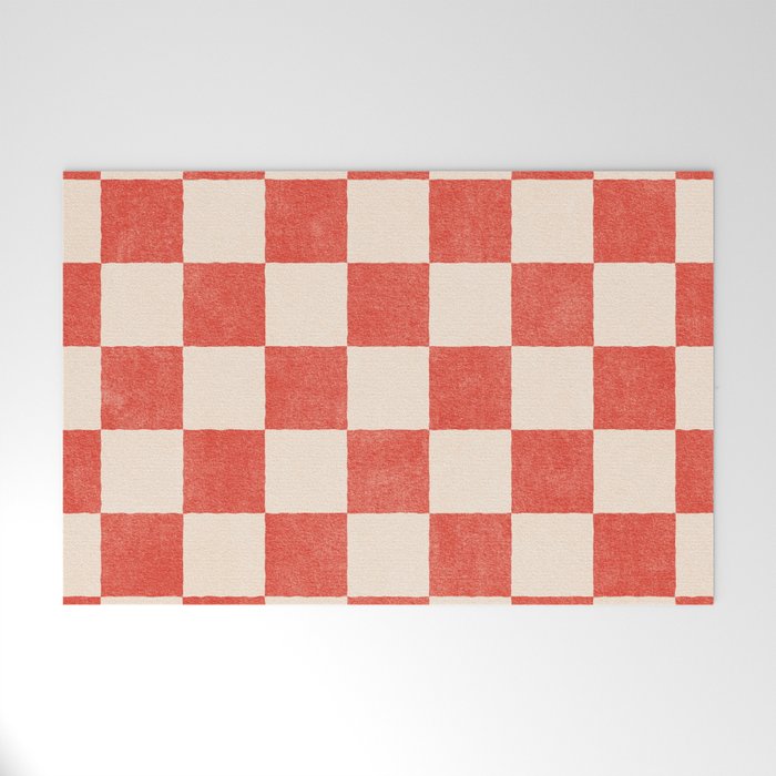 CHECKER - 001 - Cayenne Welcome Mat Gallery Image 1