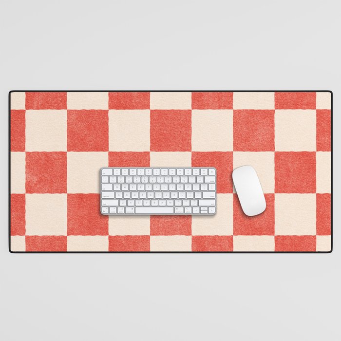 CHECKER - 001 - Cayenne Desk Mat Gallery Image 1