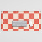 CHECKER - 001 - Cayenne Desk Mat Gallery Image 1