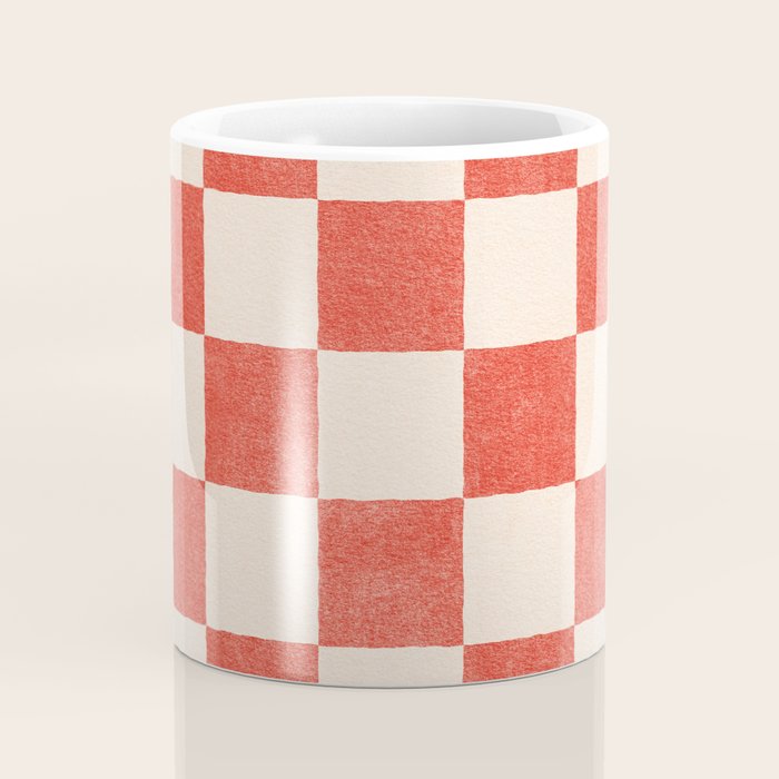 CHECKER - 001 - Cayenne Coffee Mug Gallery Image 4