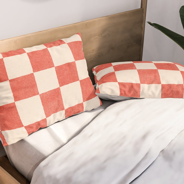 CHECKER - 001 - Cayenne Pillow Sham Gallery Image 2