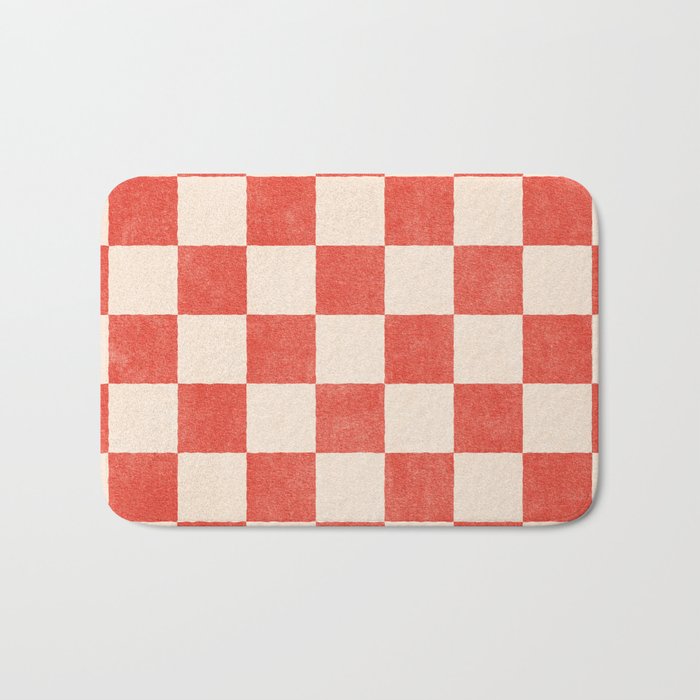 CHECKER - 001 - Cayenne Bath Mat Gallery Image 1