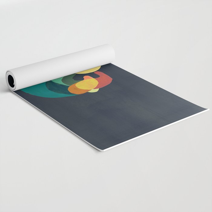 Rabbit and crescent moon Yoga Mat Gallery Image 2