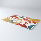 Echo of Innocence | Botanical Nature Eclectic Plants | Vintage Floral Rustic Spring Garden Blossom Rug Gallery Image 3