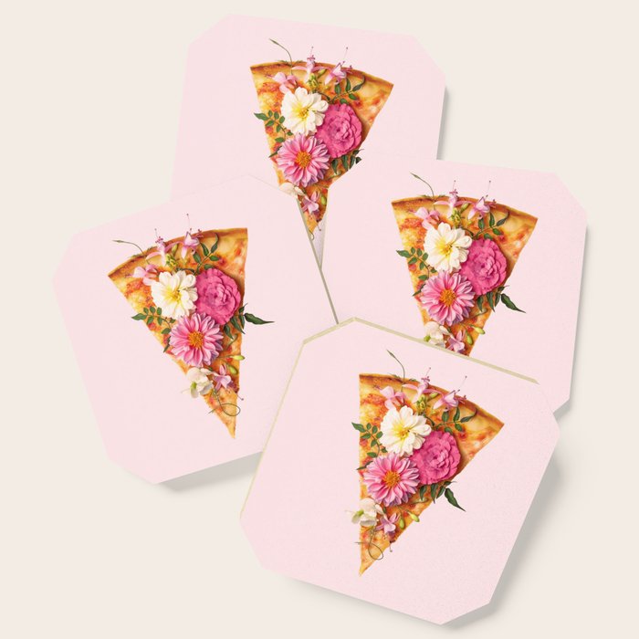 FLORAL PIZZA Coaster Gallery Image 1
