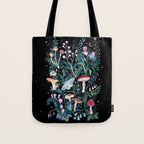 Night Mushrooms Tote Bag Gallery Image 1