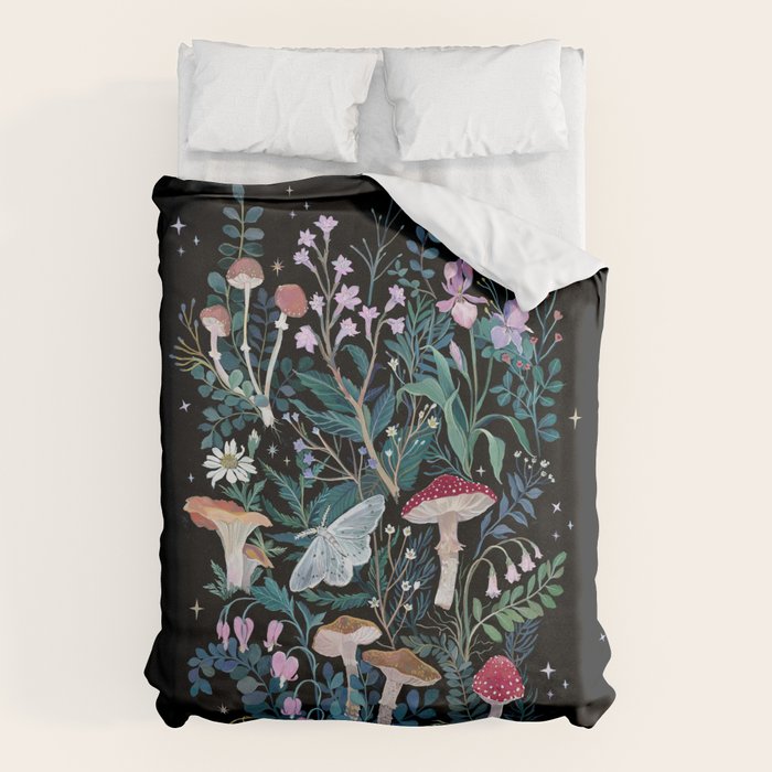 Night Mushrooms Duvet Cover Gallery Image 6