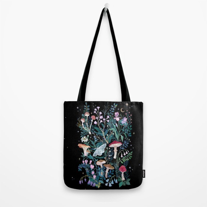 Night Mushrooms Tote Bag Gallery Image 2