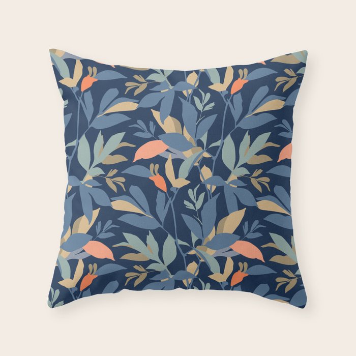 Leafy Garden Throw Pillow Gallery Image 6